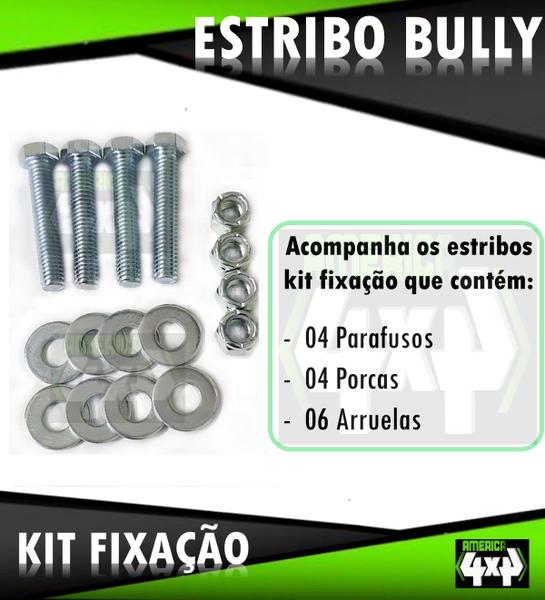 Par De Estribo Bully F-75 - AM4X4 Imagem de Par De Estribo Bully F-75