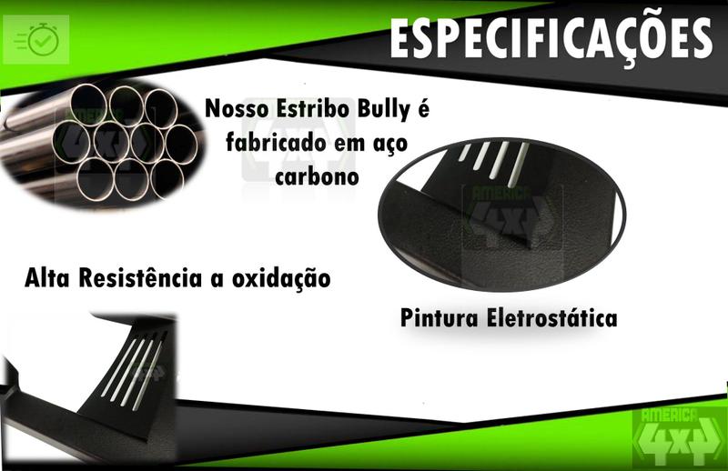 Par De Estribo Bully F-75 - AM4X4 Imagem de Par De Estribo Bully F-75