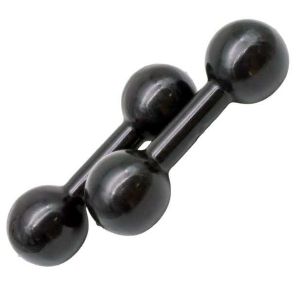 Imagem de Par de Halter Bola Cotonete Ahead Sports Preto 2KG