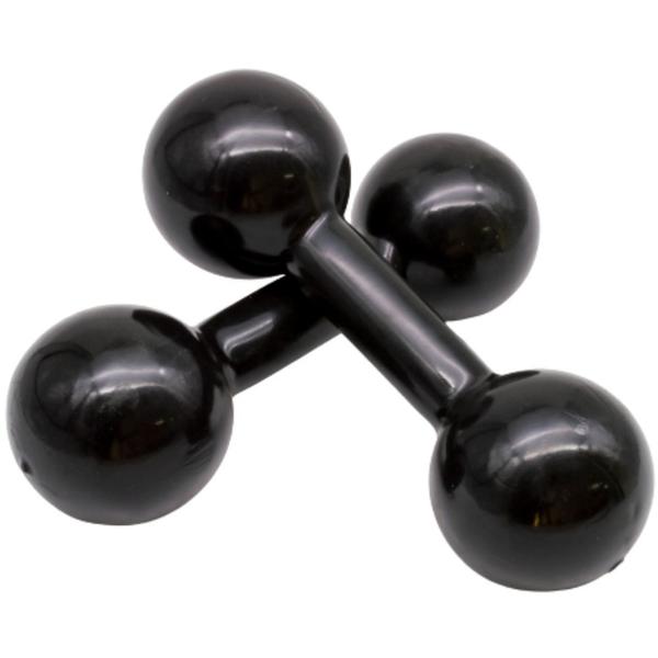 Imagem de Par de Halteres Bola Cotonete Ahead Sports Preto 10KG