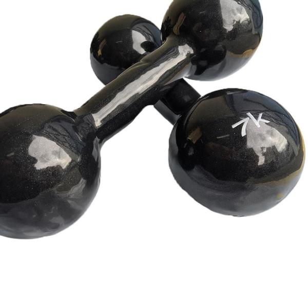 Imagem de Par de Halteres Bola Cotonete Ahead Sports Preto 7KG