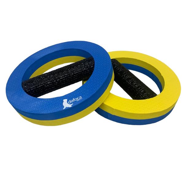 Imagem de Par de Halteres Circular Hidroginástica DF4061-AZ P Azul/Amarelo Dafoca Sports