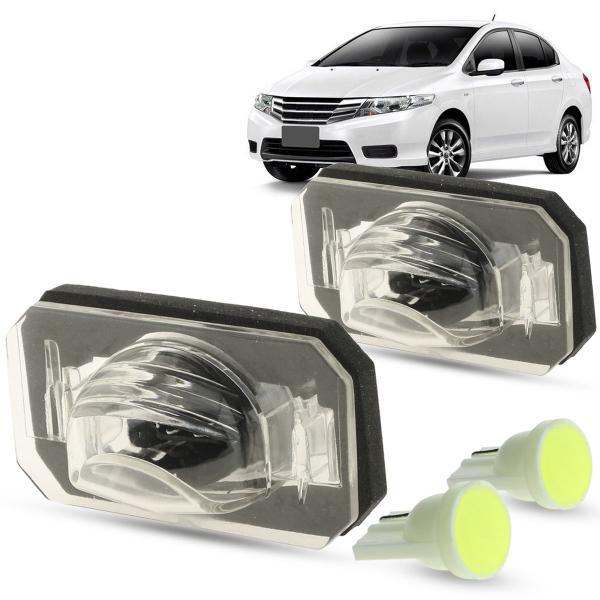 Imagem de Par de Lanterna Luz de Placa + LED Honda City 2009 2010 2011 2012 2013 2014