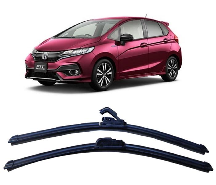 Imagem de Par De Palhetas para Limpador De Parabrisa Dianteiro Honda Fit 2015 2016 2017