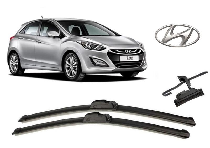 Imagem de Par de Palhetas para Limpador de Parabrisa Dianteiro Hyundai I30 ano 2013 em Diante