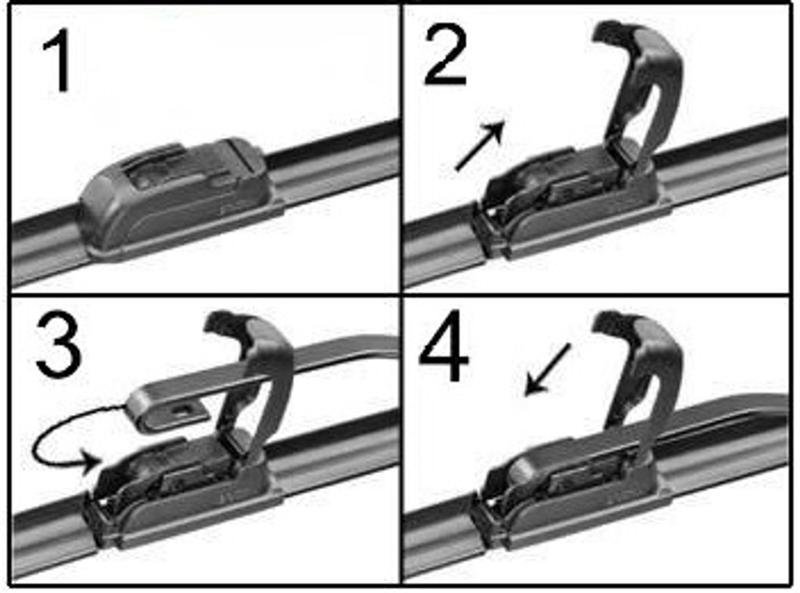 Imagem de Par de Palhetas para Limpador de Parabrisa Dianteiro Land Rover Discovery Sport