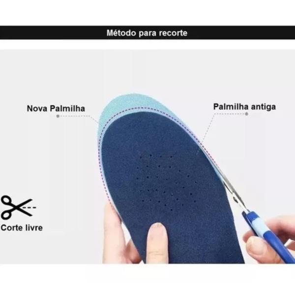 Imagem de Par De Palmilha Silicone Gel Ortopédica Anti Impacto