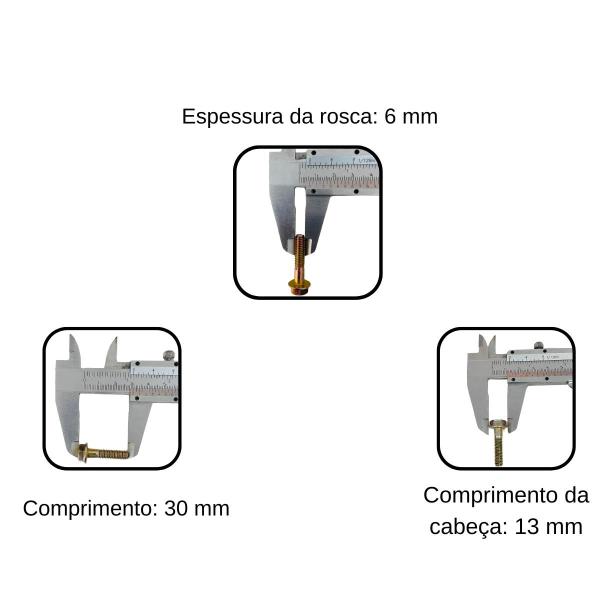 Imagem de Par de Parafuso M6x1x28mm Zn Am Motor BFD(E) 13.0hp Buffalo