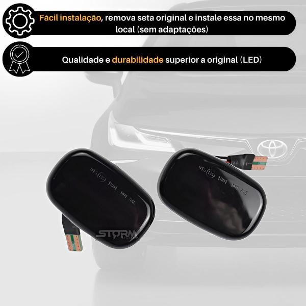 Imagem de Par De Pisca Seta Dinâmico Toyota Hilux Sw4 Sequencial Led