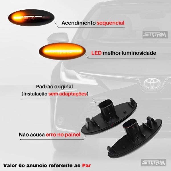 Imagem de Par De Pisca Seta Para Toyota Corolla Xli E Gli 2009 A 2014