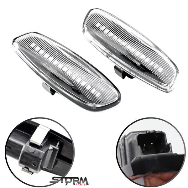 Imagem de Par de Pisca Seta Sequencial Peugeot 308 Thp lampada led Sinal Retrovisor Repetidor THP Griffe active Turbo Allure Feline Business Roland Garros Flex