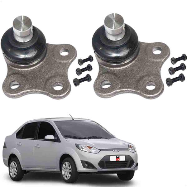 Imagem de Par De Pivo Bandeja Ford Ecosport Fiesta, Sedan 2002 2003 2004 2005 2006 2007 2008 2009 2010 2011 2012 a 2019 Novo Original