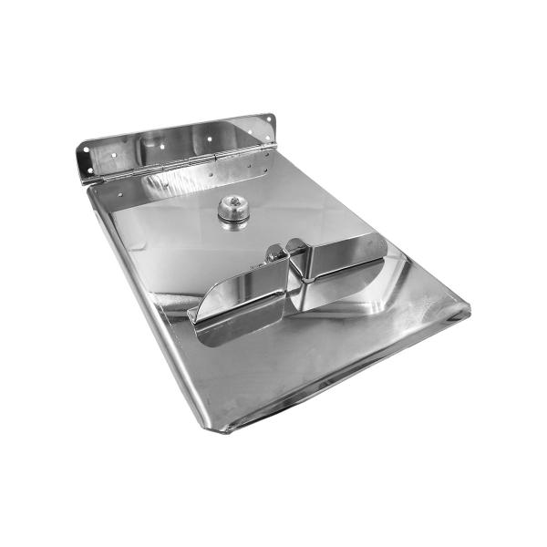 Imagem de Par de Placas 24x12 em Aço Inox 316 Para Flap