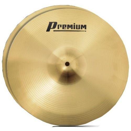 Imagem de Par de Pratos 14 Hit Hat De Bateria Premium Brass