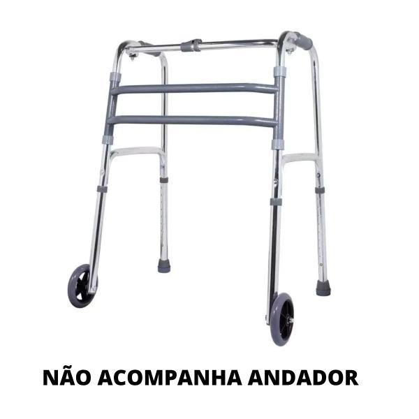 Imagem de Par de Rodas para Andador Articulado 3 Barras SC300 - Hidrolight