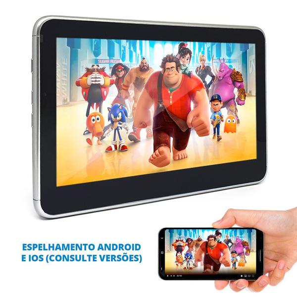 Par de Telas P/ Encosto Ford New Fiesta 2015 2016 2017 2018 8 Polegadas Independente USB Espelhamento Monitor Fone de Ouvido - E-Tech Imagem de Par de Telas P/ Encosto Ford New Fiesta 2015 2016 2017 2018 8 Polegadas Independente USB Espelhamento Monitor Fone de Ouvido