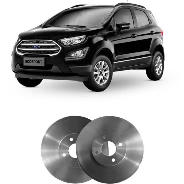 Imagem de Par Disco Freio Dianteiro Ecosport 1.5 1.6 2.0 Hipper Freios