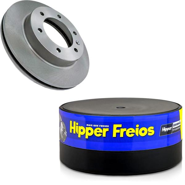 Imagem de Par Disco Freio Dianteiro Ventilado S10 S/Cubo Hipper Freios