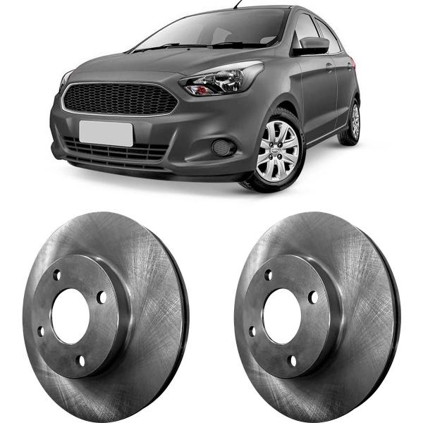 Imagem de Par Disco Freio Ford Ka 1.0/ 1.5 2014 a 2022 Hipper Freios