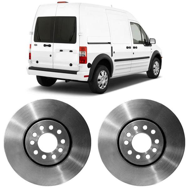 Imagem de Par Disco Freio Ford Transit 2009 a 2014 Traseiro Sólido Hipper Freios