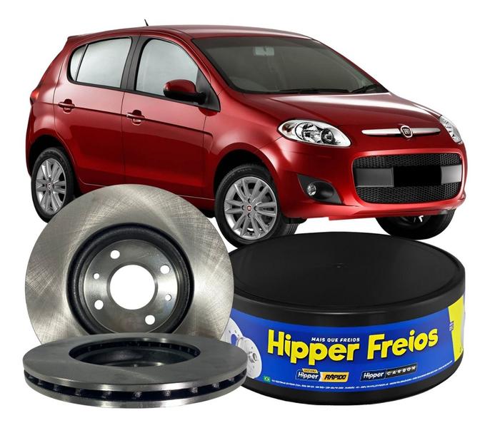 Imagem de Par Disco Freio Hipper Freio Fiat Palio 1.0 Uno 1.0 1.4 1.3