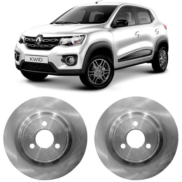 Imagem de Par Disco Freio Renault Kwid 1.0 2018 a 2022 Dianteiro Sólido Hipper Freios HF705A