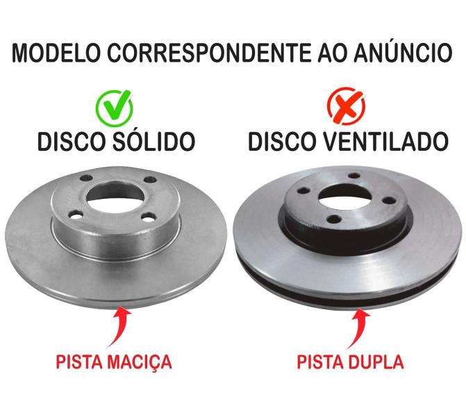 Imagem de Par Disco Sólido De Freio Dianteiro Ford Fiesta Ka Courier