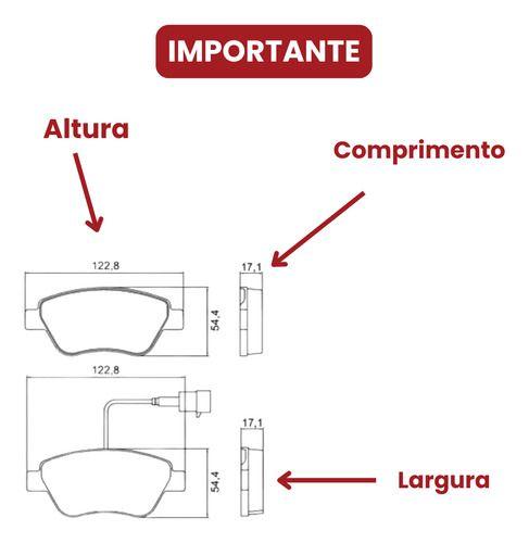 Imagem de Par Discos E Pastilhas Freio Versa March 1.0 16v 1.6 16v 2012 2013 2014 2015 2016 2017 2018 2019 2020...