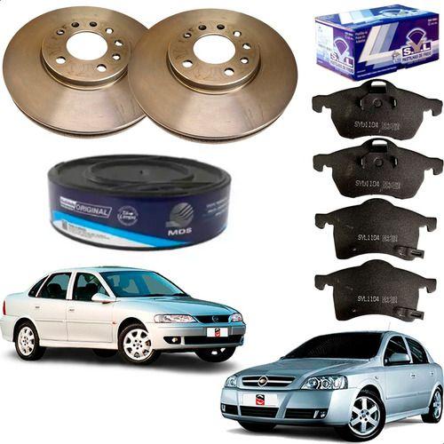 Imagem de Par Discos MDS E Pastilhas De Freio SYL Chevrolet Astra Vectra 2.0 16v 1999 2000 2001 2002 2003 2004....