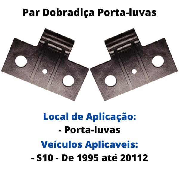 Imagem de Par Dobradiça Do Porta Luvas S10 95 A 12