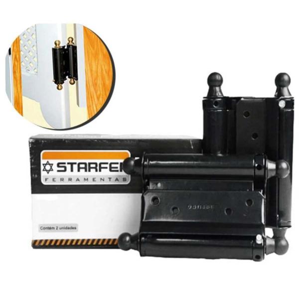 Par Dobradiça Vai e Vem Bang Bang Starfer 3" (75mm) 7,6cm Imagem de Par Dobradiça Vai e Vem Bang Bang Starfer 3" (75mm) 7,6cm