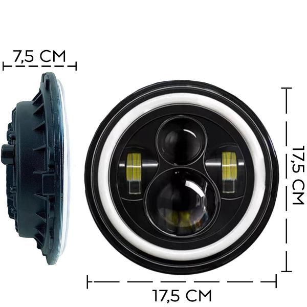 Imagem de Par Farol Angel Eye Seta Vw Constellation 1113 Alto Baixo