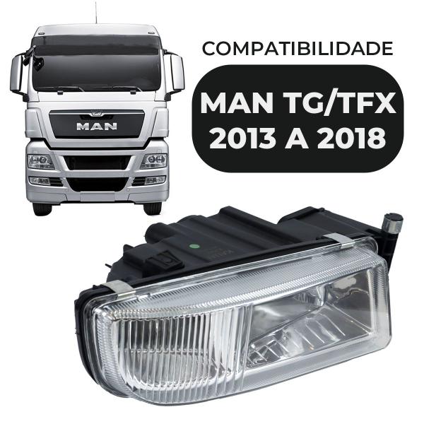 Imagem de Par Farol Auxiliar Man Tgx Caminhão 2013 a 18 29.440 29.480 VW Meteor 28460 29520