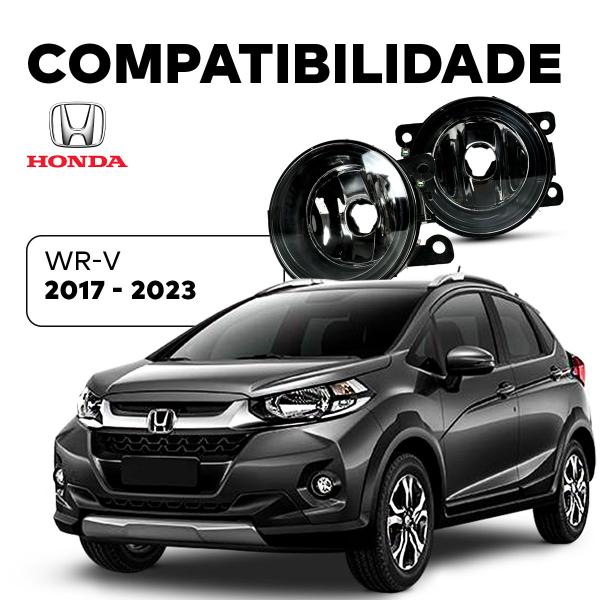 Imagem de Par Farol Auxiliar Milha Lente Vidro Aro Preto Wrv 2017 2018 2019 2020 2021 2022 2023