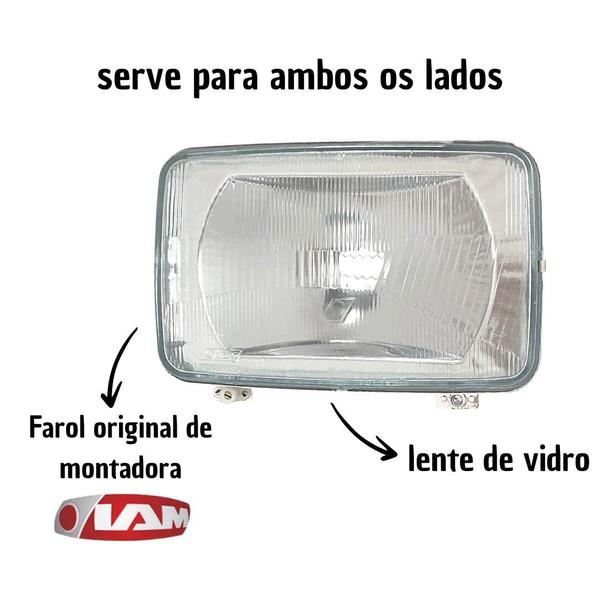 Imagem de Par Farol Bloco Óptico H4 Compatível Scania 112 113 142 143 