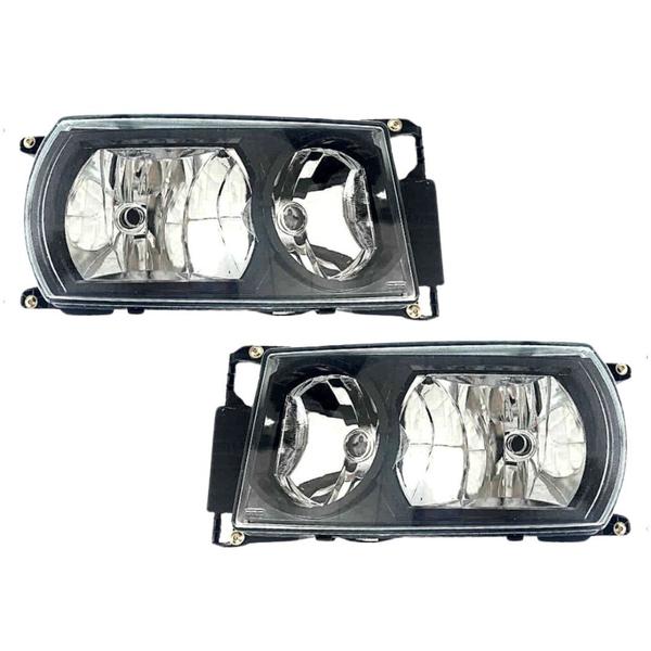 Par Farol Compatível Scania Serie 5 S5 PGR Mascara Negra - NINO Imagem de Par Farol Compatível Scania Serie 5 S5 PGR Mascara Negra
