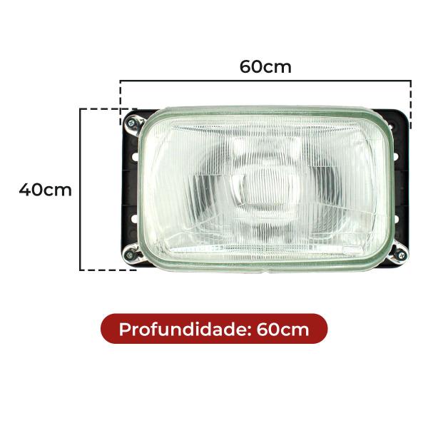 Imagem de Par farol h4 caminhão vw pesado 94/99 - nino