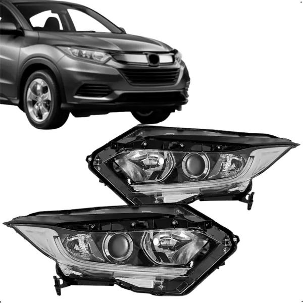 Imagem de Par Farol Honda Hrv 2019 2020 2021 Elétrico C/  Led Motor