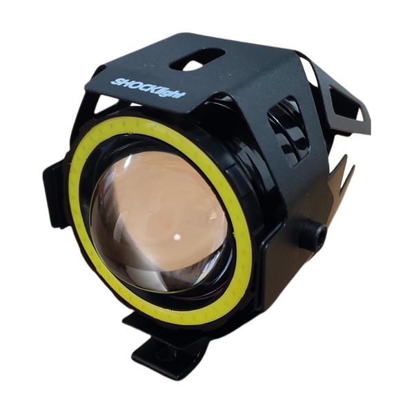 Imagem de Par Farol Led Angel Eye Auxiliar Neblina CB500 U7 Luz Branco