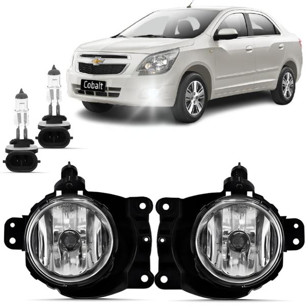 Imagem de Par Farol Milha Chevrolet Cobalt 2012 2013 14 2015 + Lâmpada