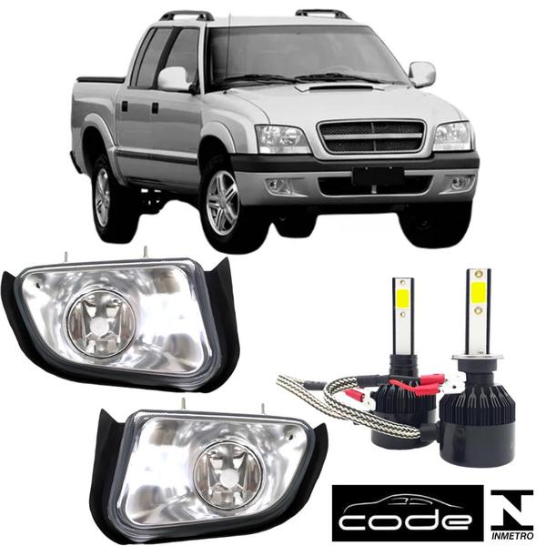 Imagem de PAR FAROL MILHA CHEVROLET S10 2001 A 2011 E SUPER LED vd