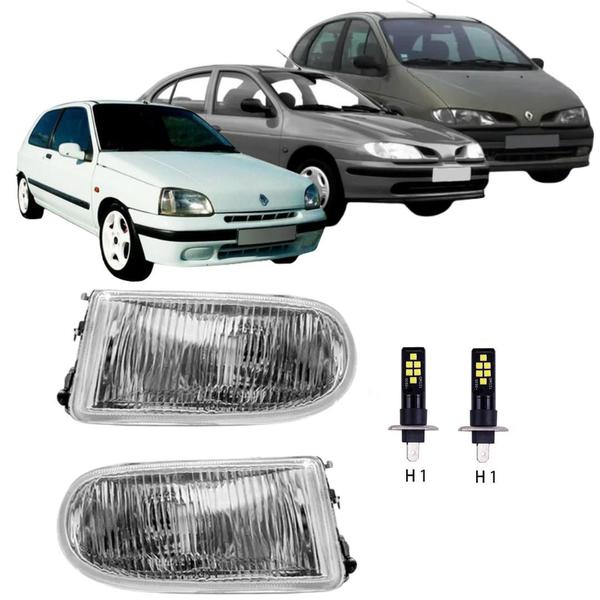 Imagem de Par Farol Milha CLIO SENIC MEGANE 1996 a 1999 e Super Led