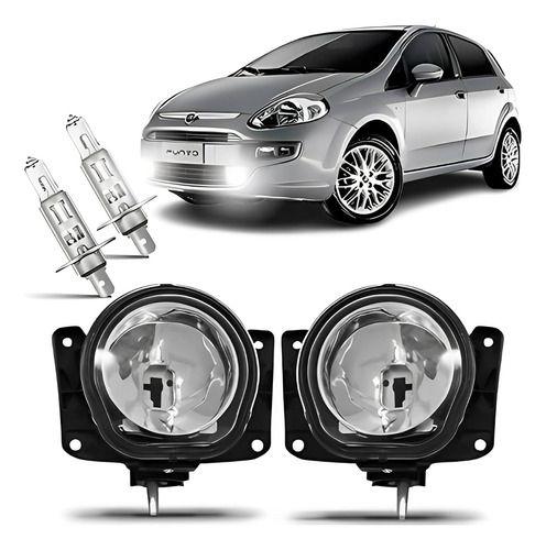 Imagem de Par Farol Milha Fiat Punto 2011 2012 2013 + Lampada