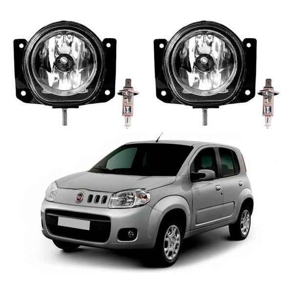 Imagem de Par Farol Milha Lampada Fiat Novo Uno 1.0 1.4 2010 A 2016