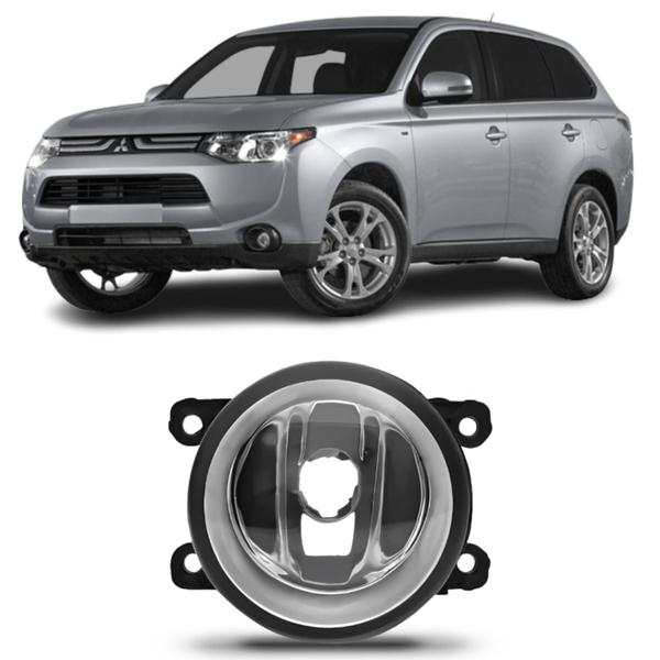 Imagem de Par Farol Milha Mitsubishi Outlander 2014 2015 + Lâmpada