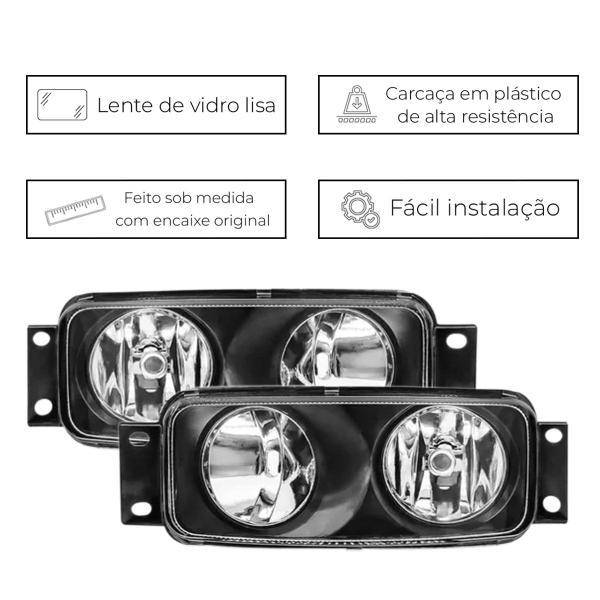 Imagem de Par Farol Milha Neblina Auxiliar Caminhão Sc 114 124 S4