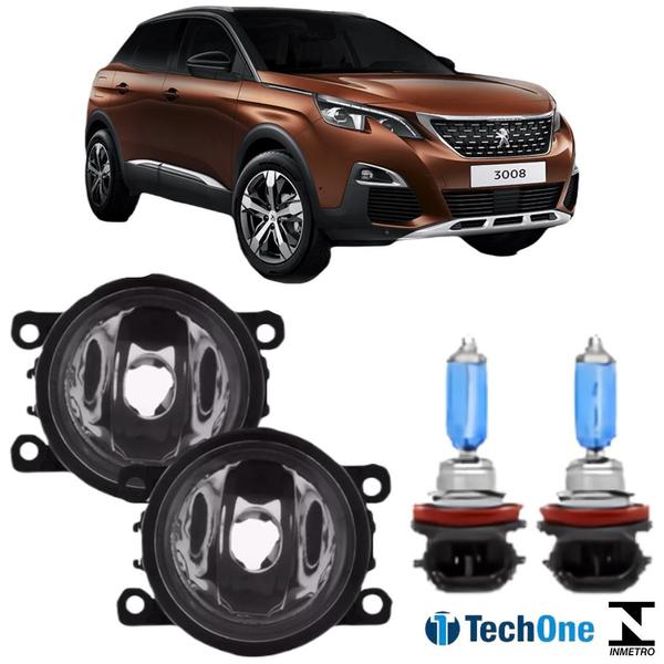 Imagem de Par farol milha peugeot 3008 2011 a 2015 e super branca