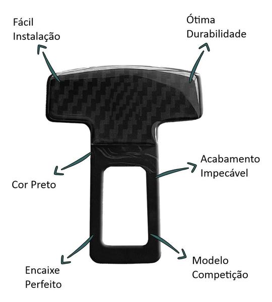 Imagem de PAR Fivela Cinto de Segurança Anti Beep Som Mitsubishi