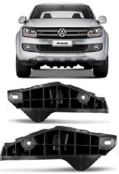 Imagem de Par Guia Suporte Parachoque Dianteiro Amarok 2011 12 A 2015