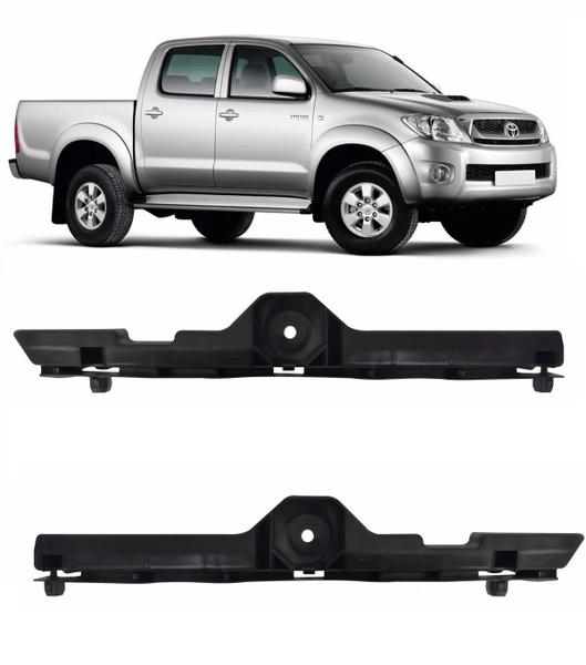 Imagem de Par Guia Suporte Parachoque Dianteiro Hilux 2005 a 2011